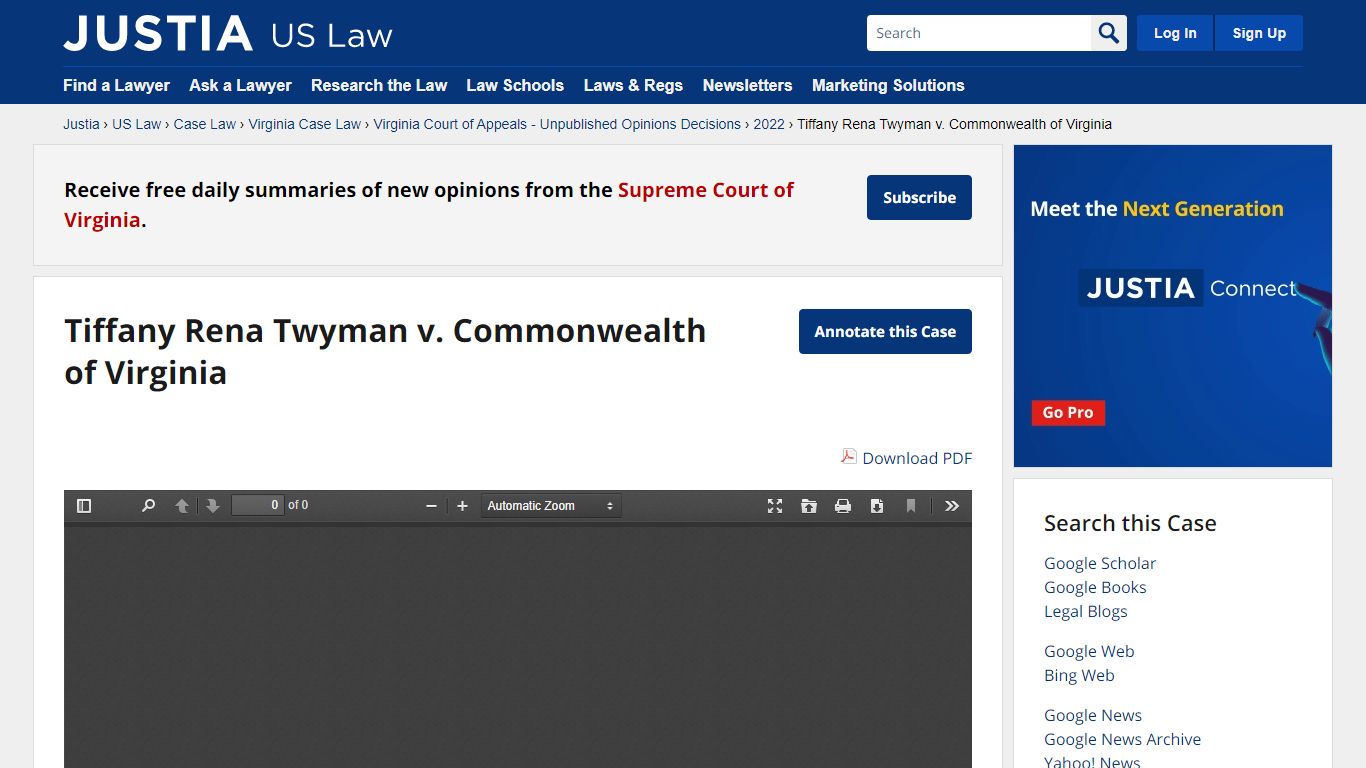 Tiffany Rena Twyman v. Commonwealth of Virginia :: 2022 :: Virginia ...